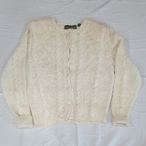 Outback Red Women's Cream Cardigan Sweater